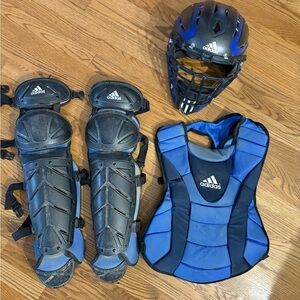 Adidas Blue Catcher's Gear Set